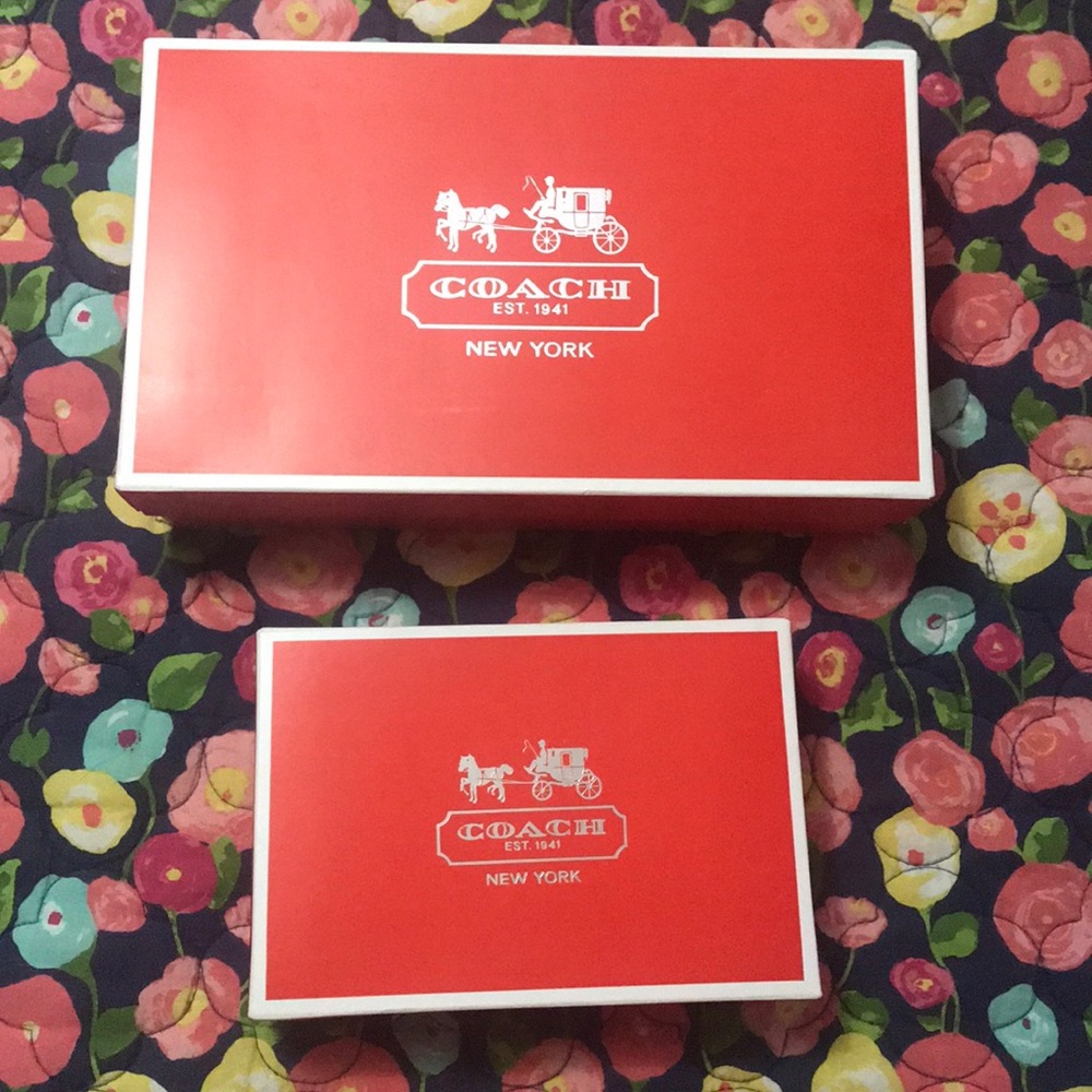 Two Coach Gift Boxes